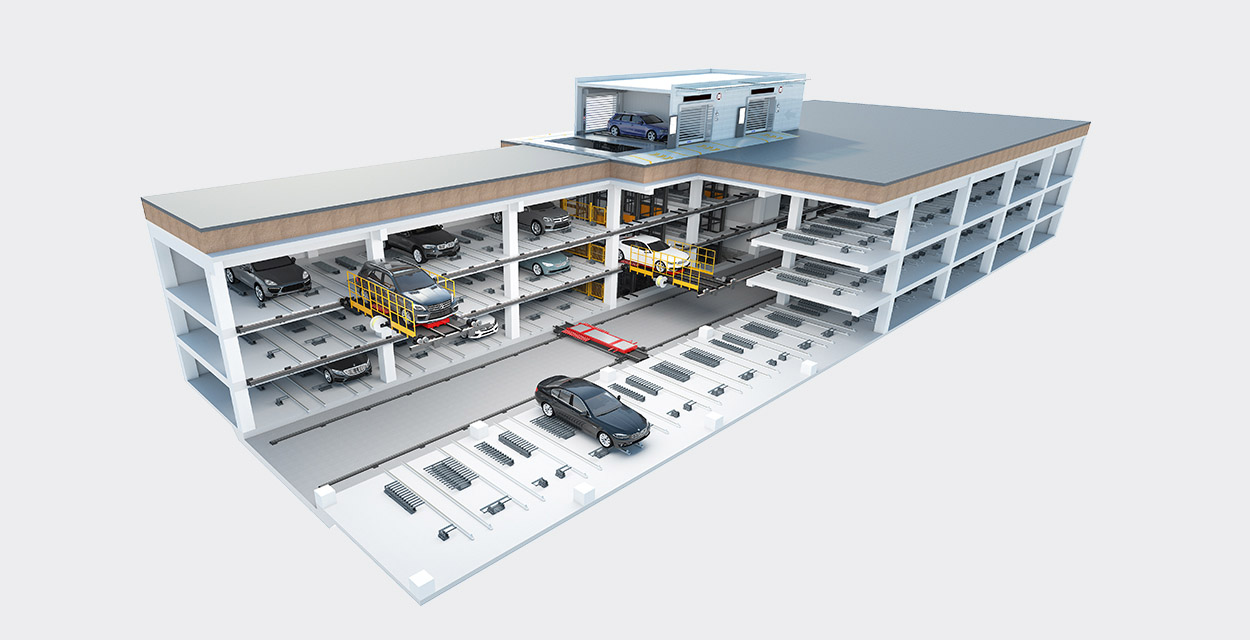 PPY平面移动类立体停车设备