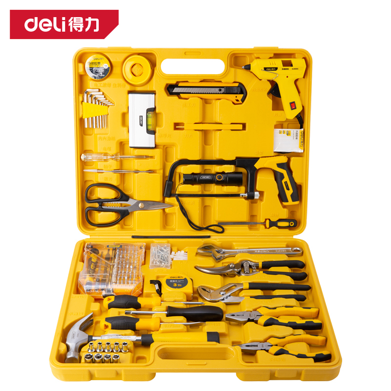 得力工具DL1088J工具套装88件套(黄)(套)