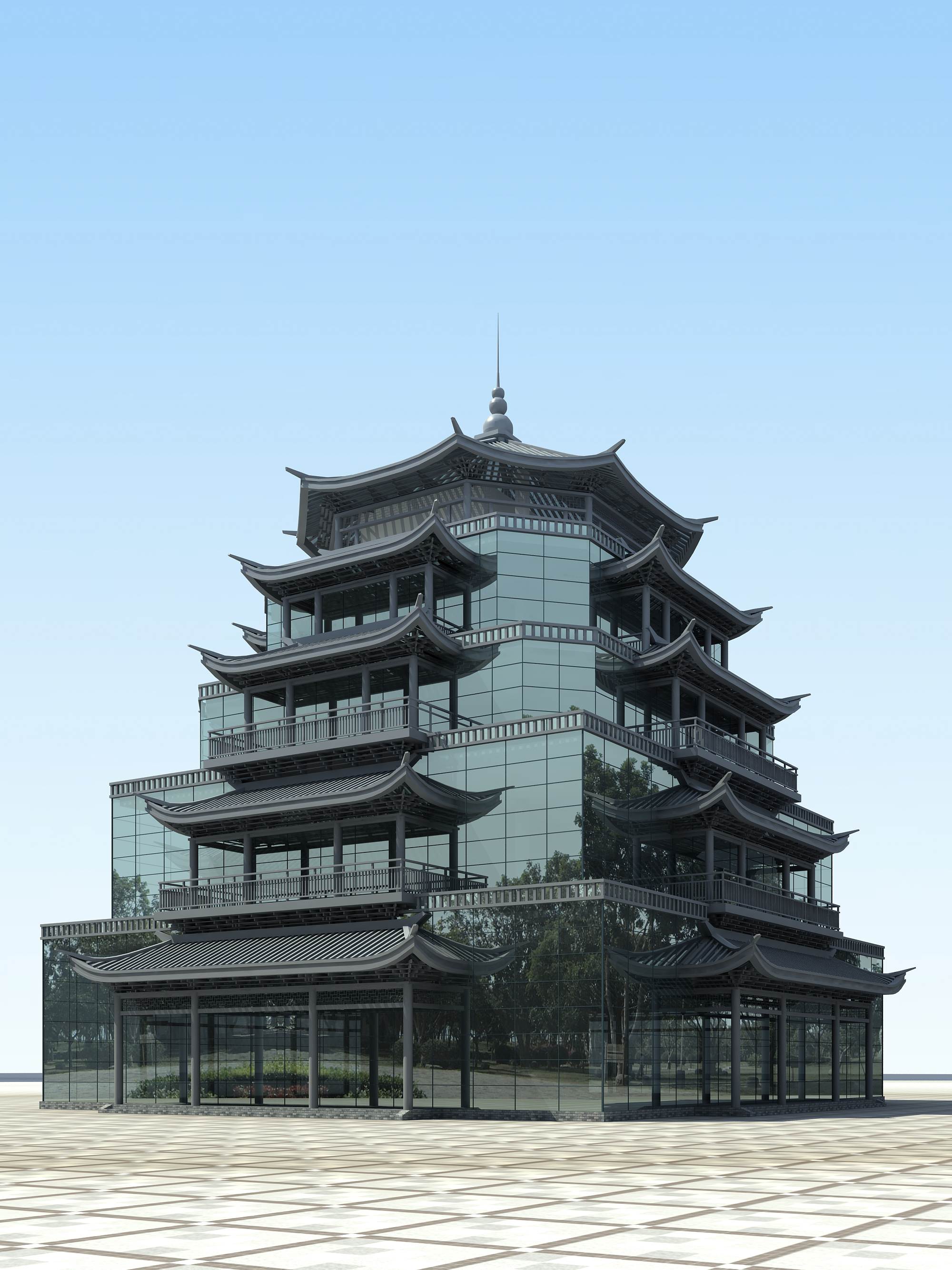 海西（宁化）客家美食城塔楼