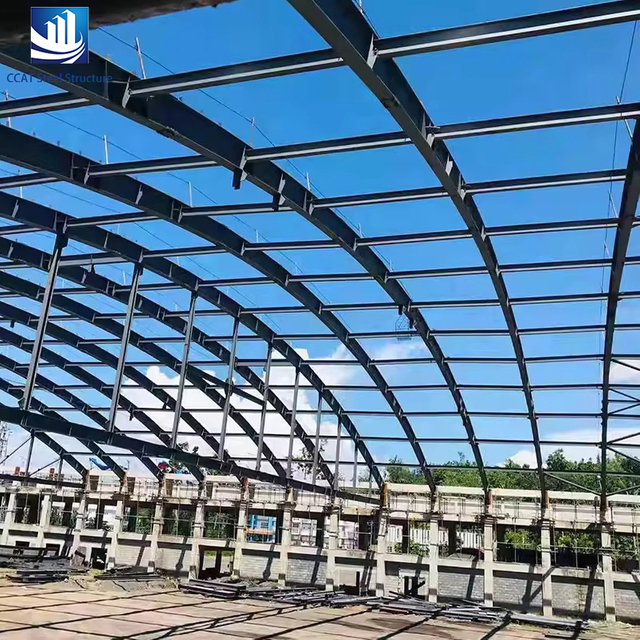 CCAT保温钢结构框架仓库预制建筑钢棚