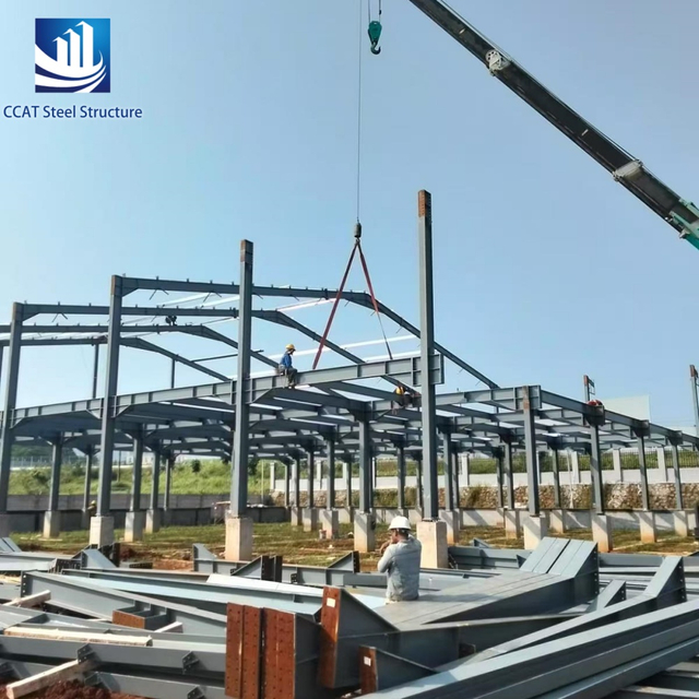 可靠的模块化建筑快速组装钢结构，适用于工业工厂和储藏仓库